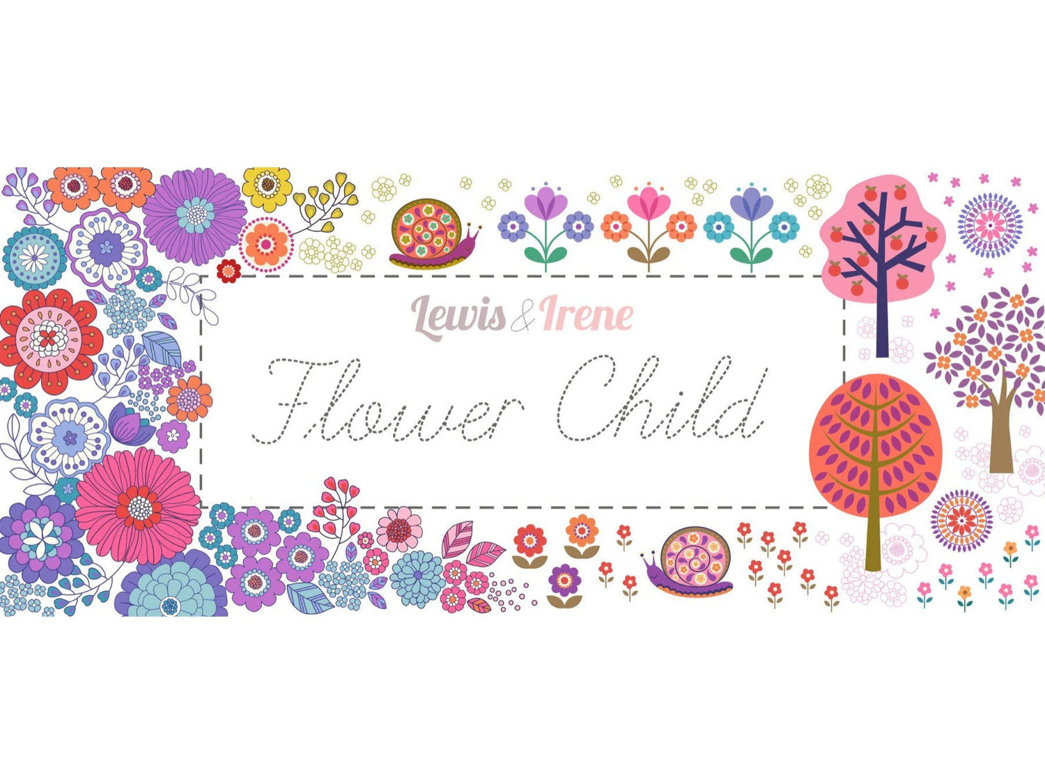 Lewis & Irene Flower Child Fabric Collection