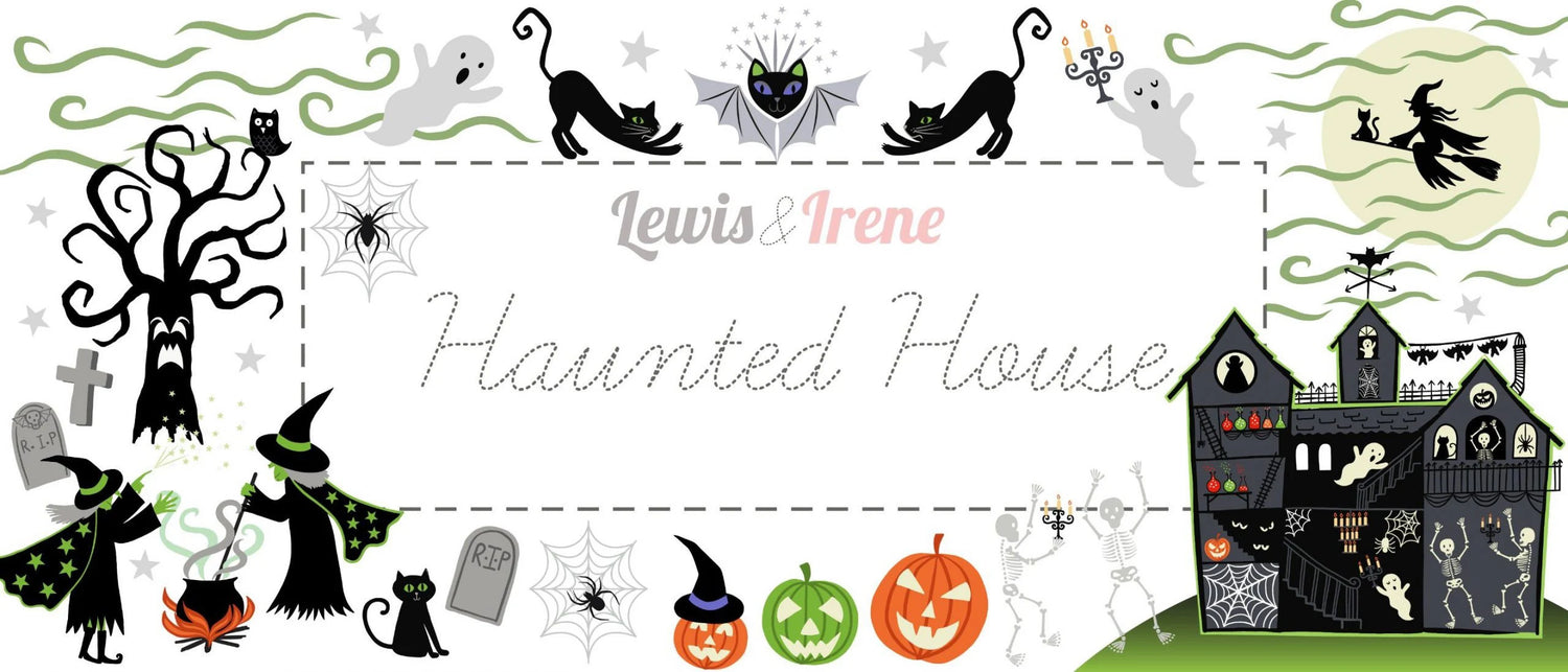 Lewis & Irene Haunted House Fabric Collection