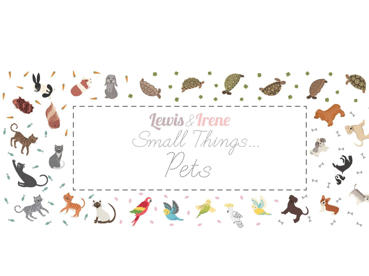 Lewis & Irene Small Things Pets Fabric Collection