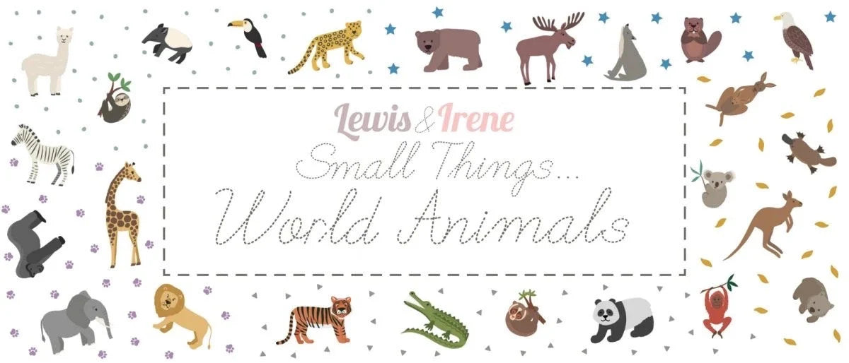 Lewis & Irene Small Things World Animals Fabric Collection