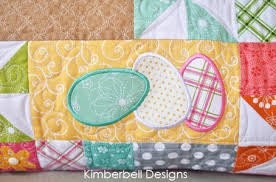 Kimberbell Hoppy Easter Bench Pillow Collection (Optional Machine Embroidery CD, Fabric/Embellishment Kit, and Thread Set Available)