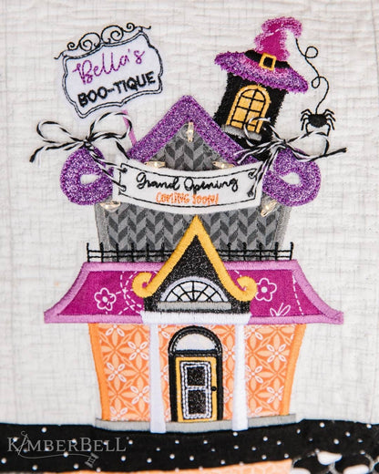 Kimberbell Twilight Boolivard Bench Pillow Collection (Opt. Machine Embroidery CD, Fabric & Backing Kit, and Embellishment Kits)