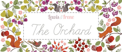 Lewis & Irene The Orchard Fabric Collection Abstract Berries on Cream Premium 100% Cotton Quilt Shop Quality Fabrics