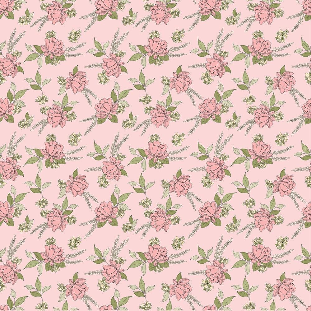 LAST BOLT! Poppie Cotton Country Roads Fabric Collection Shenandoa on Pink Premium 100% Cotton Quilt Shop Quality Fabrics