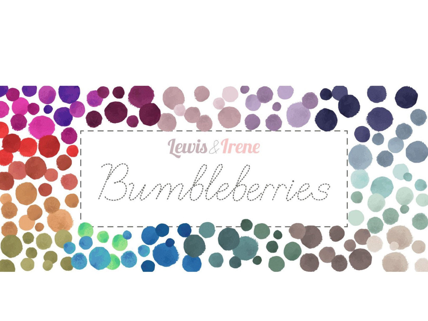 Lewis & Irene Bumbleberries Blenders Fabric Collection Dark Skies BB283 Premium 100% Cotton Quilt Shop Quality Fabrics