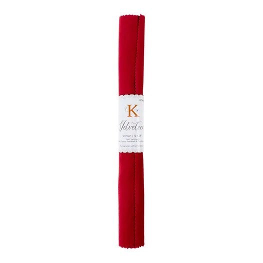 Kimberbell Kimberbellishments Blanks 12”x24” Velveteen Sheet - Crimson Red