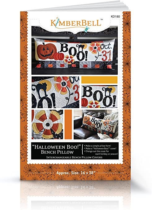 Kimberbell Halloween Boo! Bench Pillow Collection Machine Embroidery CD