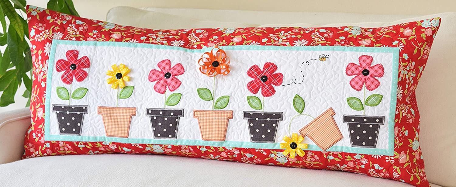 Kimberbell May Flowers Bench Pillow Collection Machine Embroidery CD