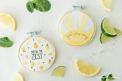 RETIRED!! Kimberbell Curated: Citrus & Sunshine Machine Embroidery USB