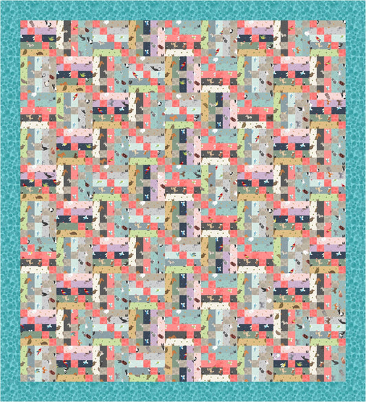 Lewis & Irene Small Things Pets Fabric Collection Quilt Kit #2 Finished Size: 50”x55” Premium 100% Cotton Quilt Shop Quality Fabrics