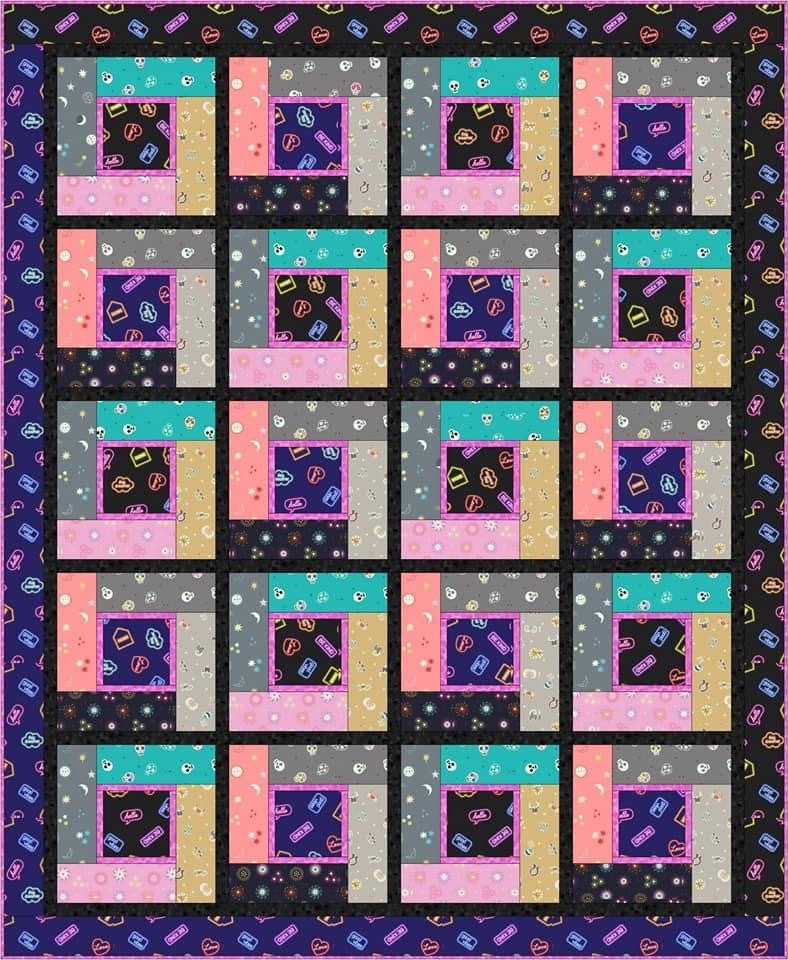 GLOWING FABRICS!! Lewis & Irene Small Things Glow Quilt Kit #2 Finished Size: 59”x72” Premium 100% Cotton Quilt Shop Quality Fabrics