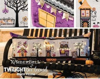 Kimberbell Twilight Boolivard Bench Pillow Collection (Opt. Machine Embroidery CD, Fabric & Backing Kit, and Embellishment Kits)