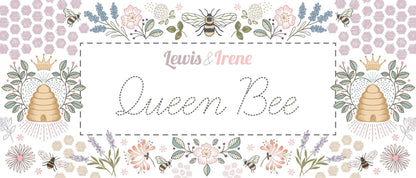 LAST BOLT! Lewis & Irene Queen Bee Fabric Collection Busy Bees on Warm Beige Premium 100% Cotton Quilt Shop Quality Fabrics