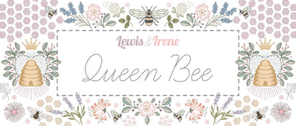 LAST BOLT! Lewis & Irene Queen Bee Fabric Collection Busy Bees on Dark Cream Premium 100% Cotton Quilt Shop Quality Fabrics