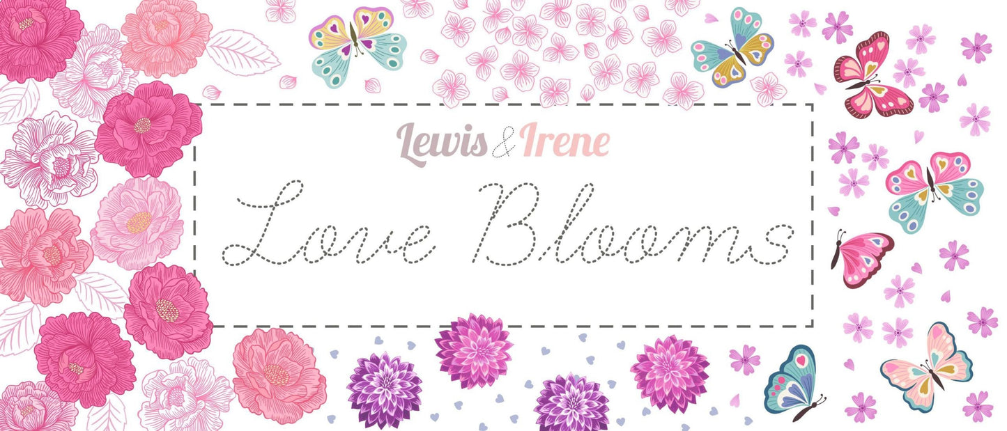 Lewis & Irene Love Blooms Fabric Collection Quilt Kit #2 Finished Size: 66"x66" Premium 100% Cotton Quilt Shop Quality Fabrics