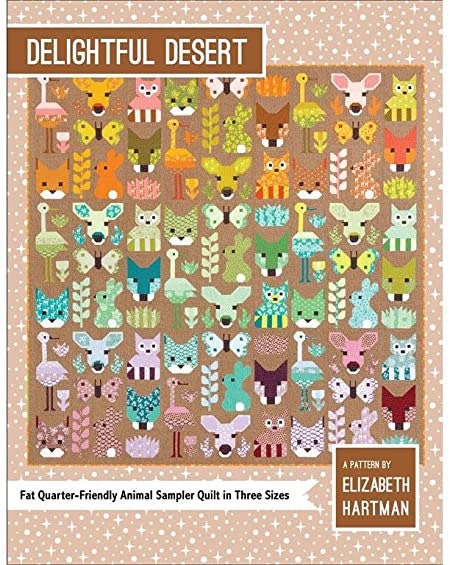 Elizabeth Hartman Delightful Desert Quilt Pattern (3 Size Variations Per Pattern)