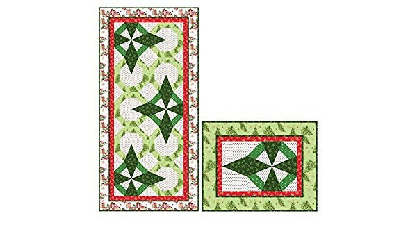 MS North Star Table Runner & Placemat Kit All the Trimmings Fabric Collection (Table Runner 22.5”x46.5” Placemats (2) 14.5”x17.5”)