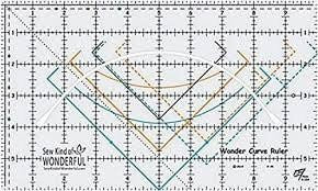 Sew Kind of Wonderful Wonder Curve Ruler 6”x10”