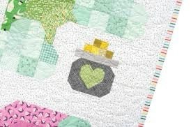 Pen + Paper Patterns Lucky Quilt Pattern - 3 Size Variations Per Pattern + Bonus Block (Optional Fineline Glue Tip Sets)