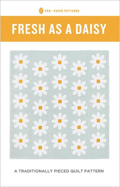 Pen + Paper Patterns Fresh as a Daisy Quilt Pattern - 4 Size Variations Per Pattern (Optional Fineline Glue Tip Applicators)