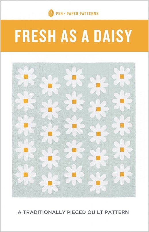 Pen + Paper Patterns Fresh as a Daisy Quilt Pattern - 4 Size Variations Per Pattern (Optional Fineline Glue Tip Applicators)