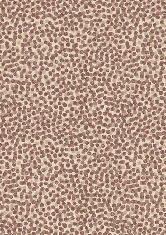 Lewis & Irene The Orchard Fabric Collection Abstract Berries on Cream Premium 100% Cotton Quilt Shop Quality Fabrics