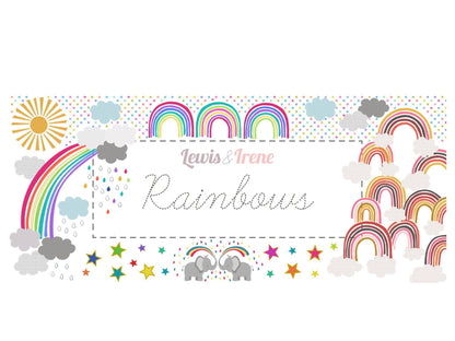 LAST ONE!! Lewis & Irene Rainbows Fabric Collection Quilt Kit #2 Finished Size: 54”x61.5” Premium 100% Cotton Quilt Shop Quality Fabrics