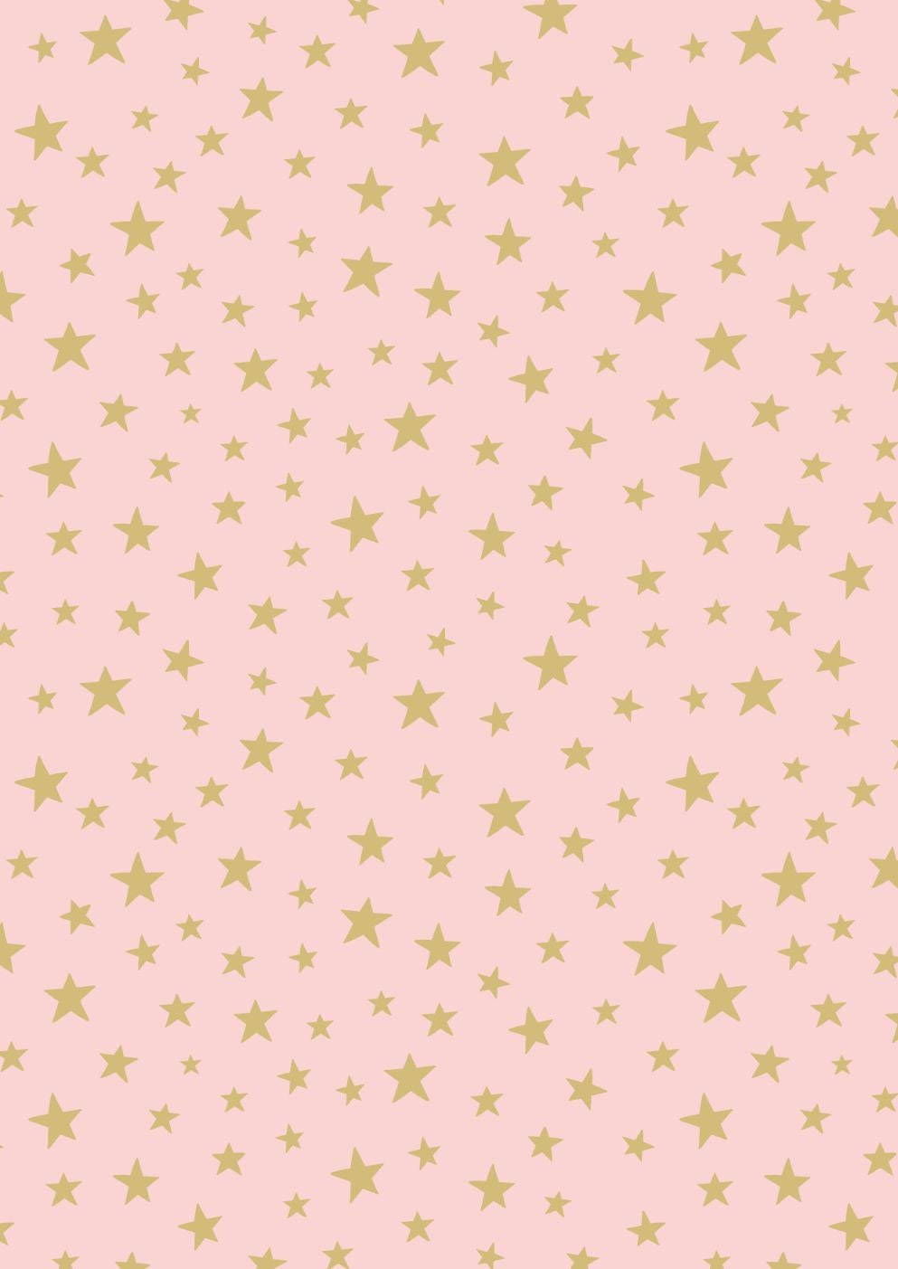 Lewis & Irene Marvelous Metallics Fabric Collection Metallic Gold Stars on Pink Premium 100% Cotton Quilt Shop Quality Fabrics