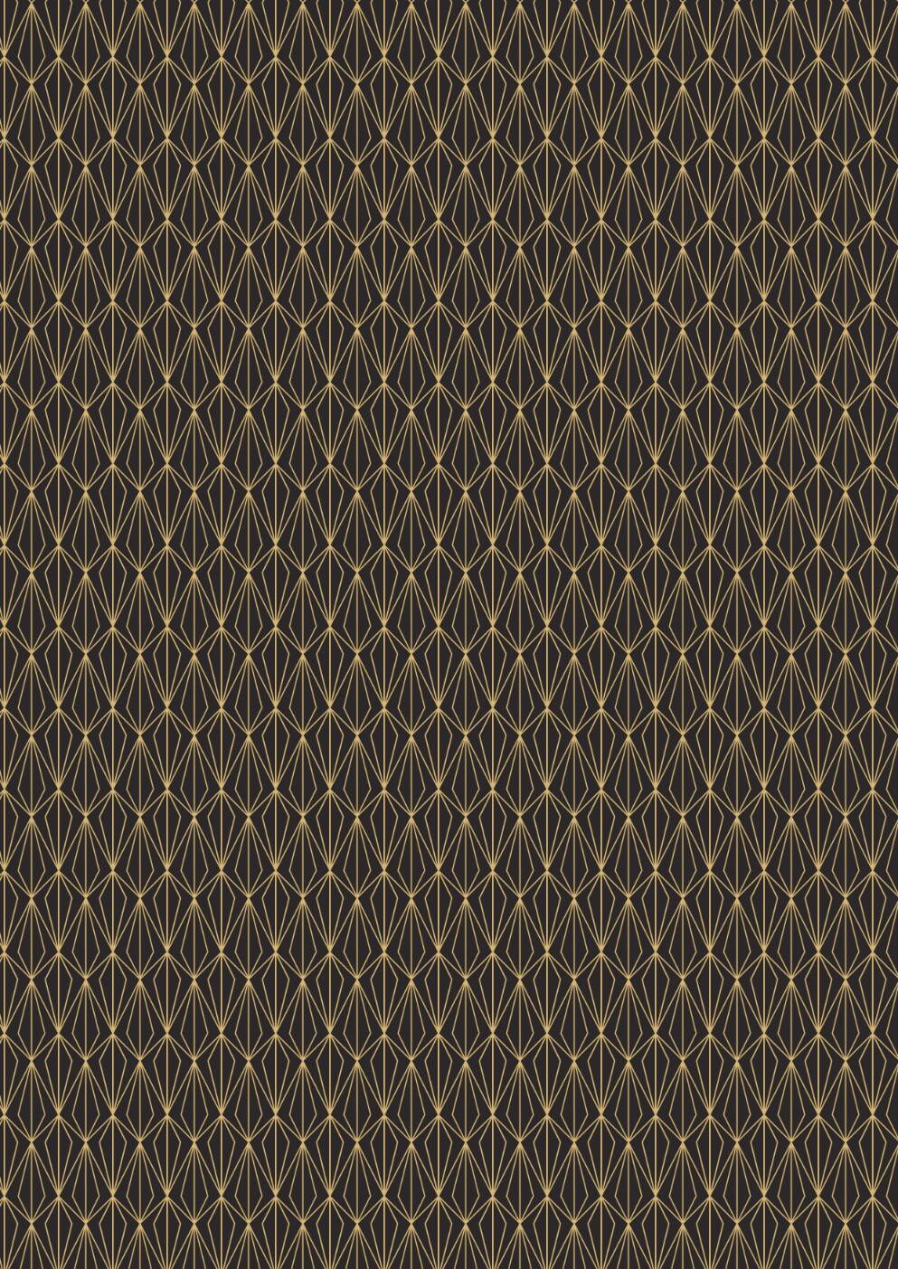 Lewis & Irene Marvelous Metallics Fabric Collection Metallic Gold Geometric on Black Premium 100% Cotton Quilt Shop Quality Fabrics