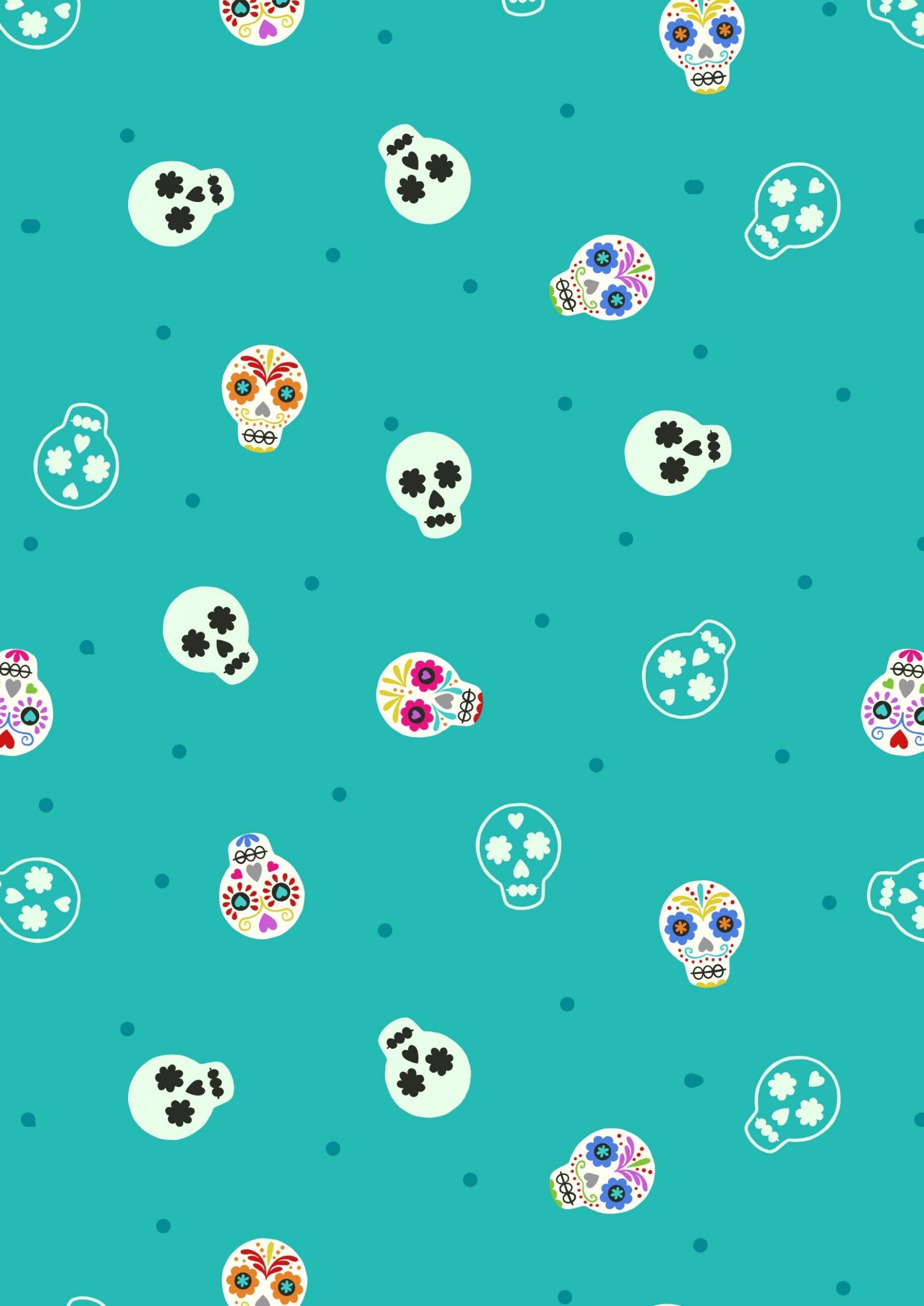 GLOWING FABRICS!! Lewis & Irene Small Things Glow Fabric Collection Glowing Sugar Skulls on Turquoise Premium 100% Cotton Fabrics