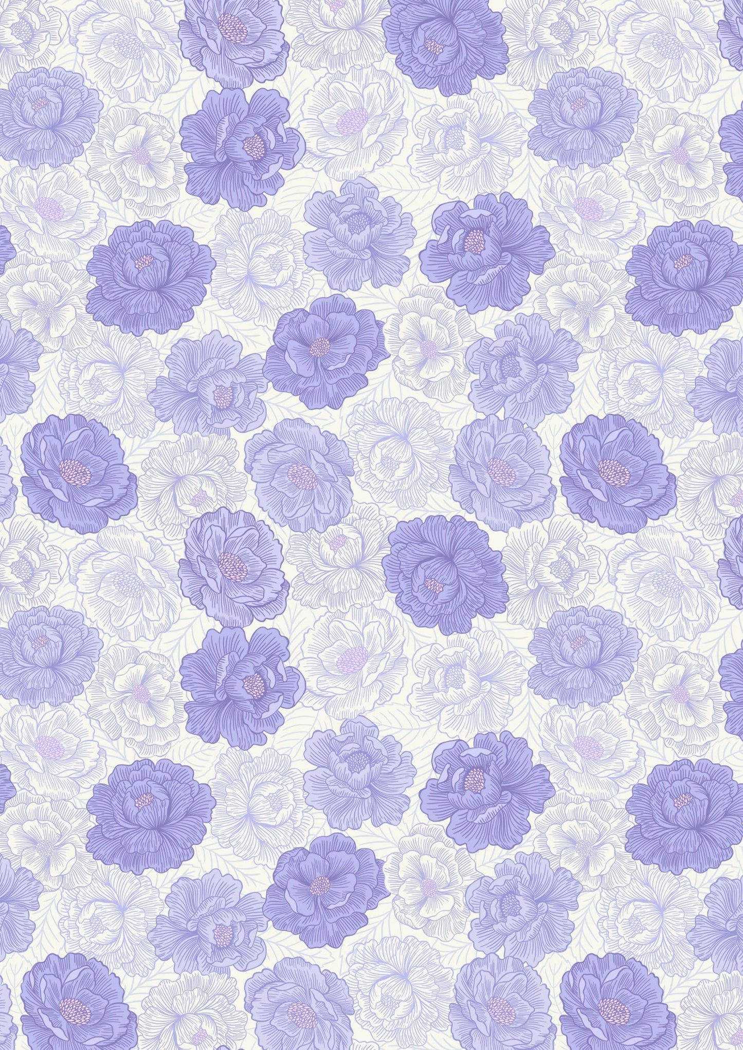 Lewis & Irene’s Love Blooms Fabric Collection Peony Blooms on Floral Blue Premium 100% Cotton Quilt Shop Quality Fabrics