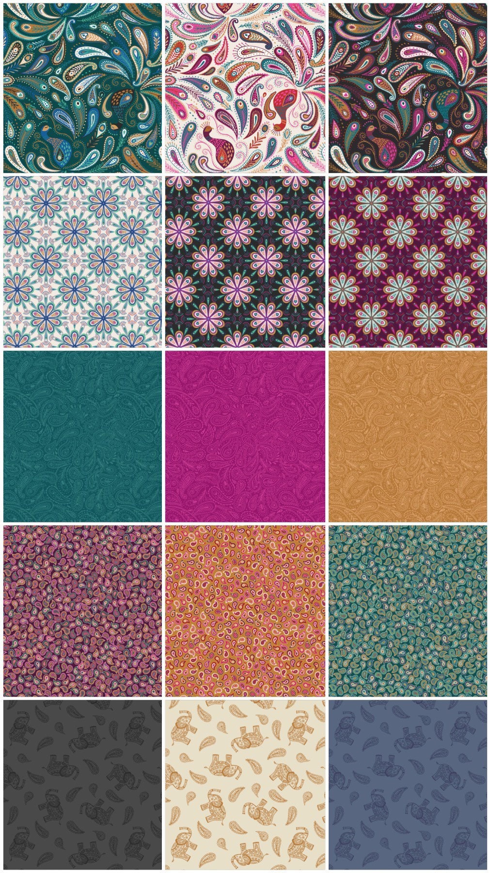 Lewis & Irene Soraya Fabric Collection Heart Floral on Dark Pink Premium 100% Cotton Quilt Shop Quality Fabrics