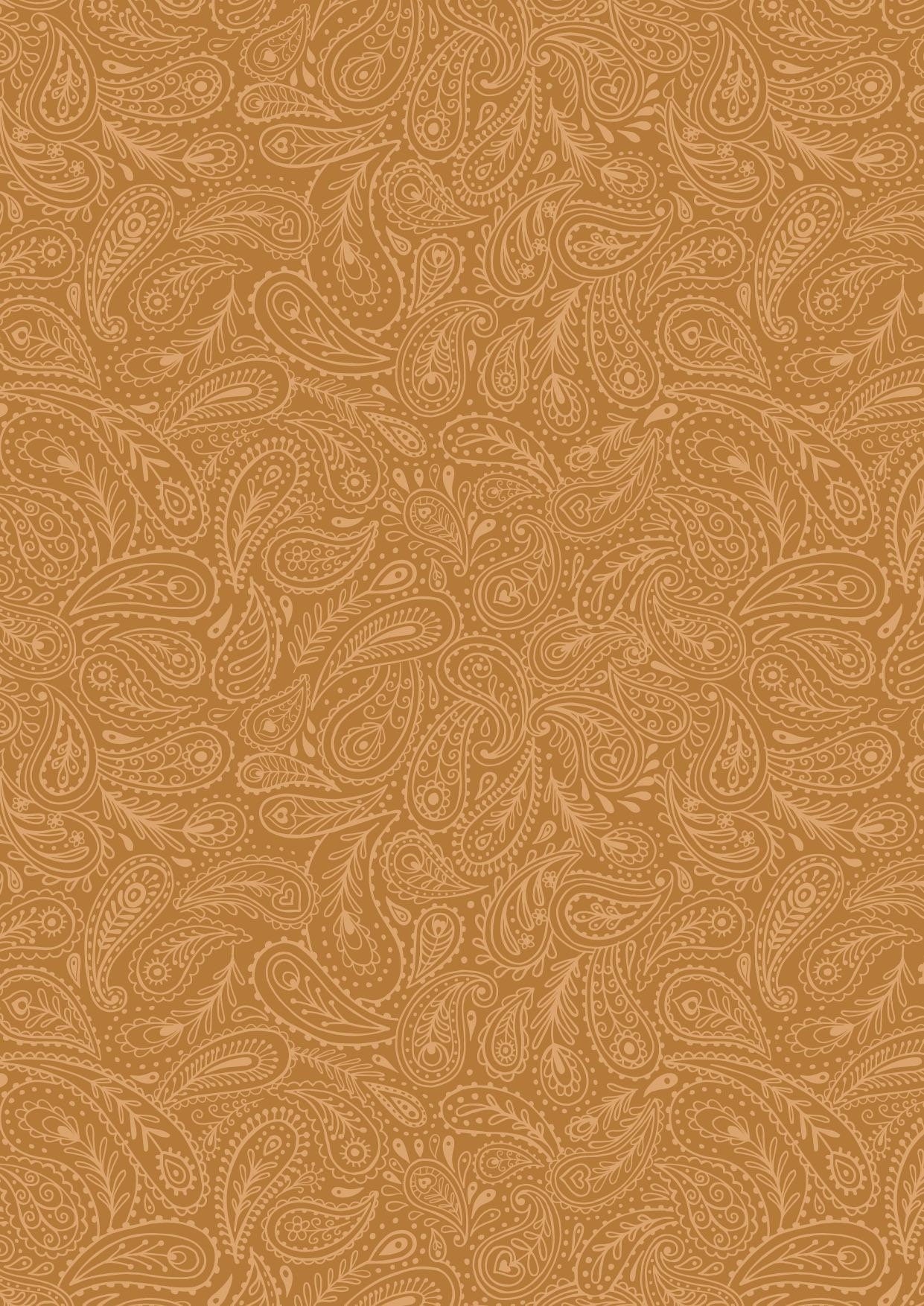 Lewis & Irene Soraya Fabric Collection Gold Paisley Premium 100% Cotton Quilt Shop Quality Fabrics