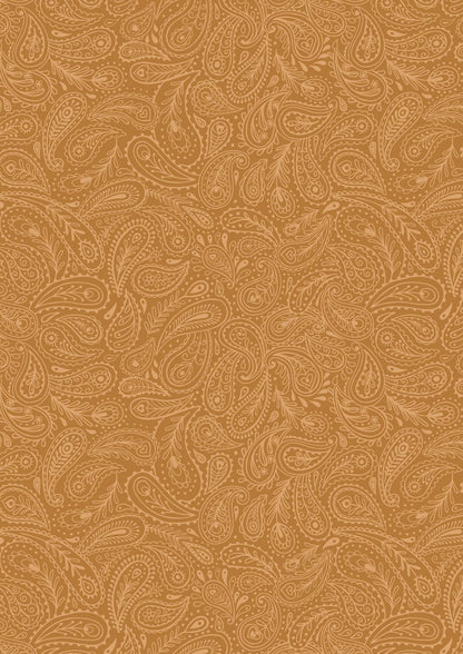 Lewis & Irene Soraya Fabric Collection Gold Paisley Premium 100% Cotton Quilt Shop Quality Fabrics