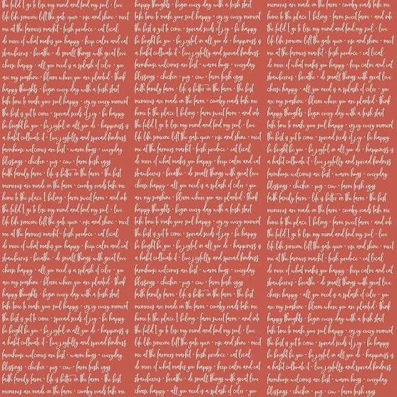 Poppie Cotton Prairie Sisters Fabric Collection Farmhouse Blessings on Red Premium 100% Cotton Quilt Shop Quality Fabrics