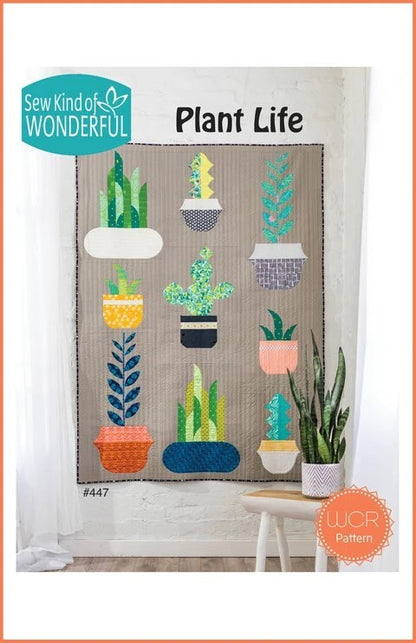 Sew Kind of Wonderful Plant Life Quilt Pattern Finished Size 56”x75”