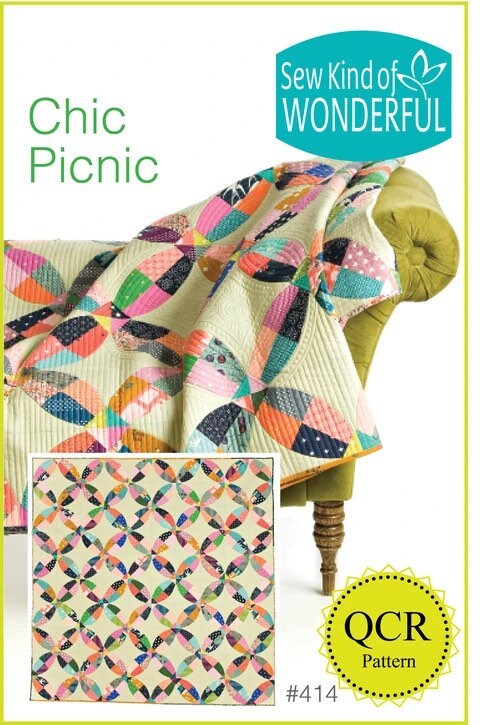 Sew Kind of Wonderful Chic Picnic Quilt Pattern Finished Size 75”x75”