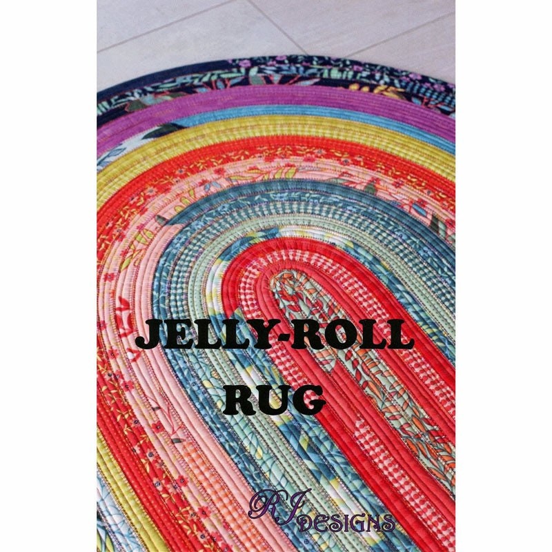 RJ Designs Jelly-Roll Rug Pattern Finished size 30”x44” Oval