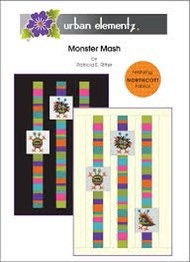 Urban Elementz’s Monster Mash Quilt Pattern Finished size 34.5”x51.5”