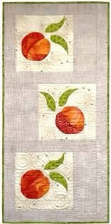 Southwind Designs Just Peachy Table Runner Pattern Finished size 18.5”x38.5”