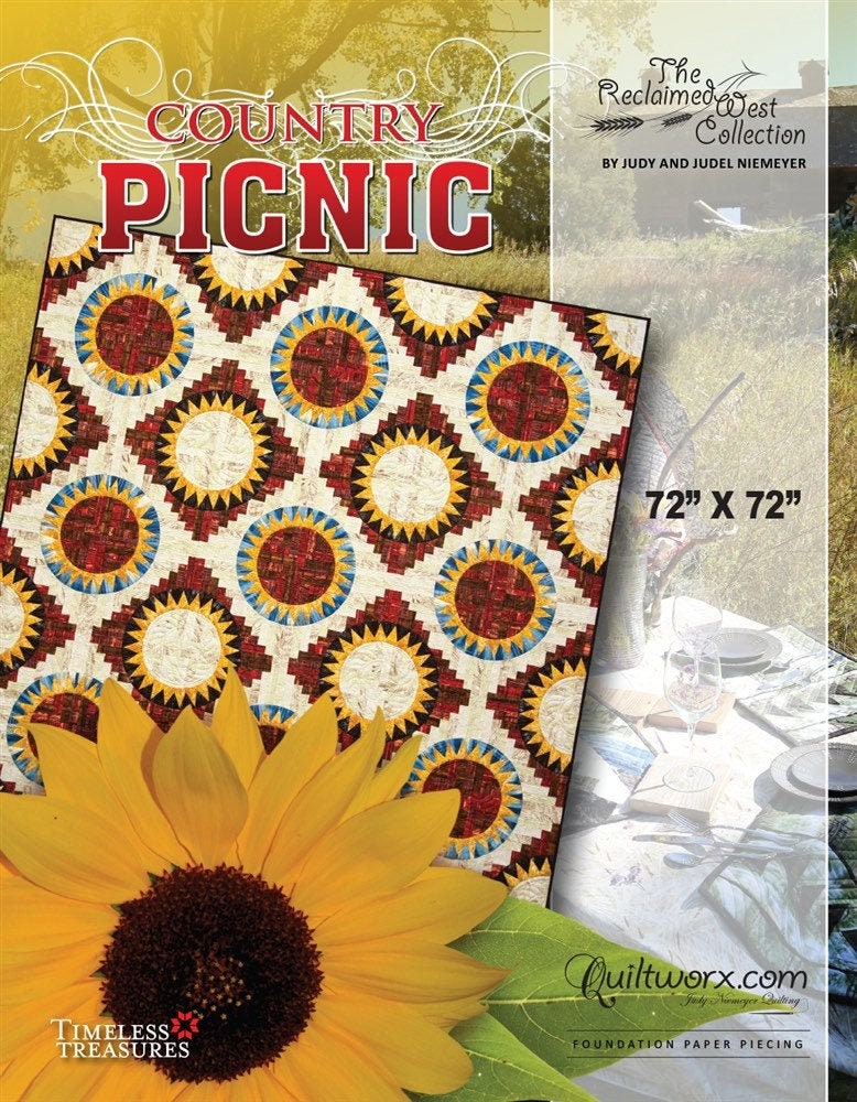 Quiltworx Country Picnic Foundation Paper Piecing Placemat Pattern