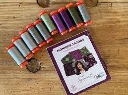 Aurifil Monique Jacobs Amour Small Spool Thread Set 50WT (Small Spool 220YDS)