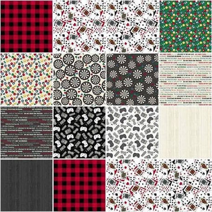 LAST RESTOCK! Windham Fabrics “Man Cave” Fabric Collection Darts on Cream Premium 100% Cotton