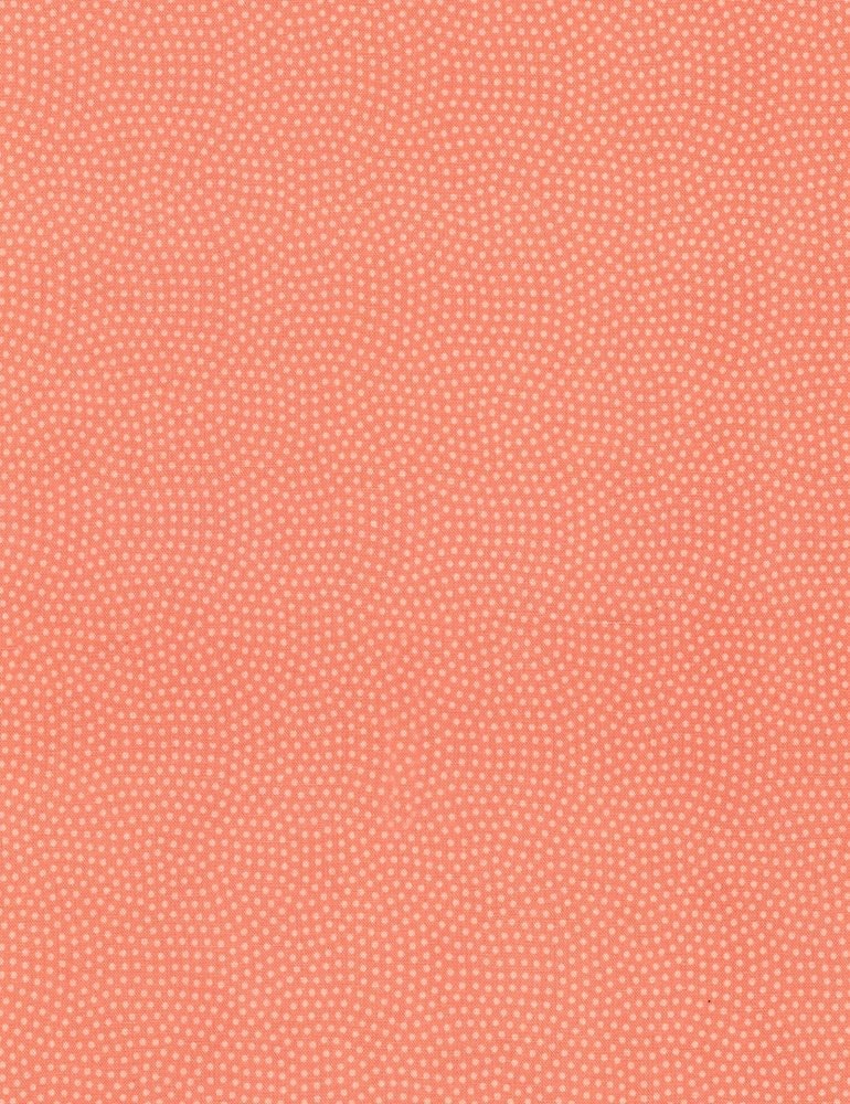 Timeless Treasures Basics Fabric Collection Basic Dots on Melon Premium 100% Cotton Quilt Shop Quality Fabrics