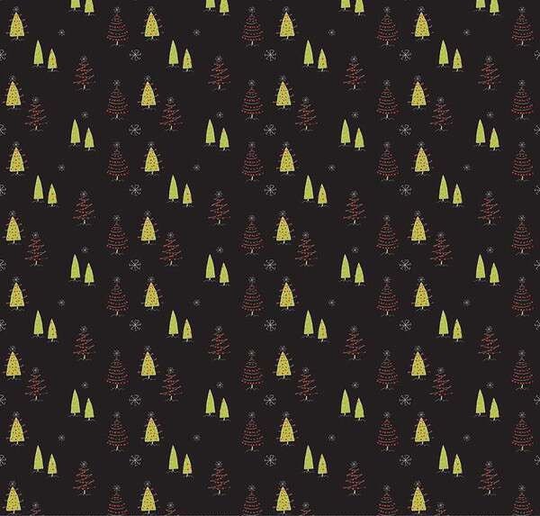 LAST BOLT!! Riley Blake Merry Little Christmas Fabric Collection Trees on Black Premium 100% Cotton Quilt Shop Quality Fabrics