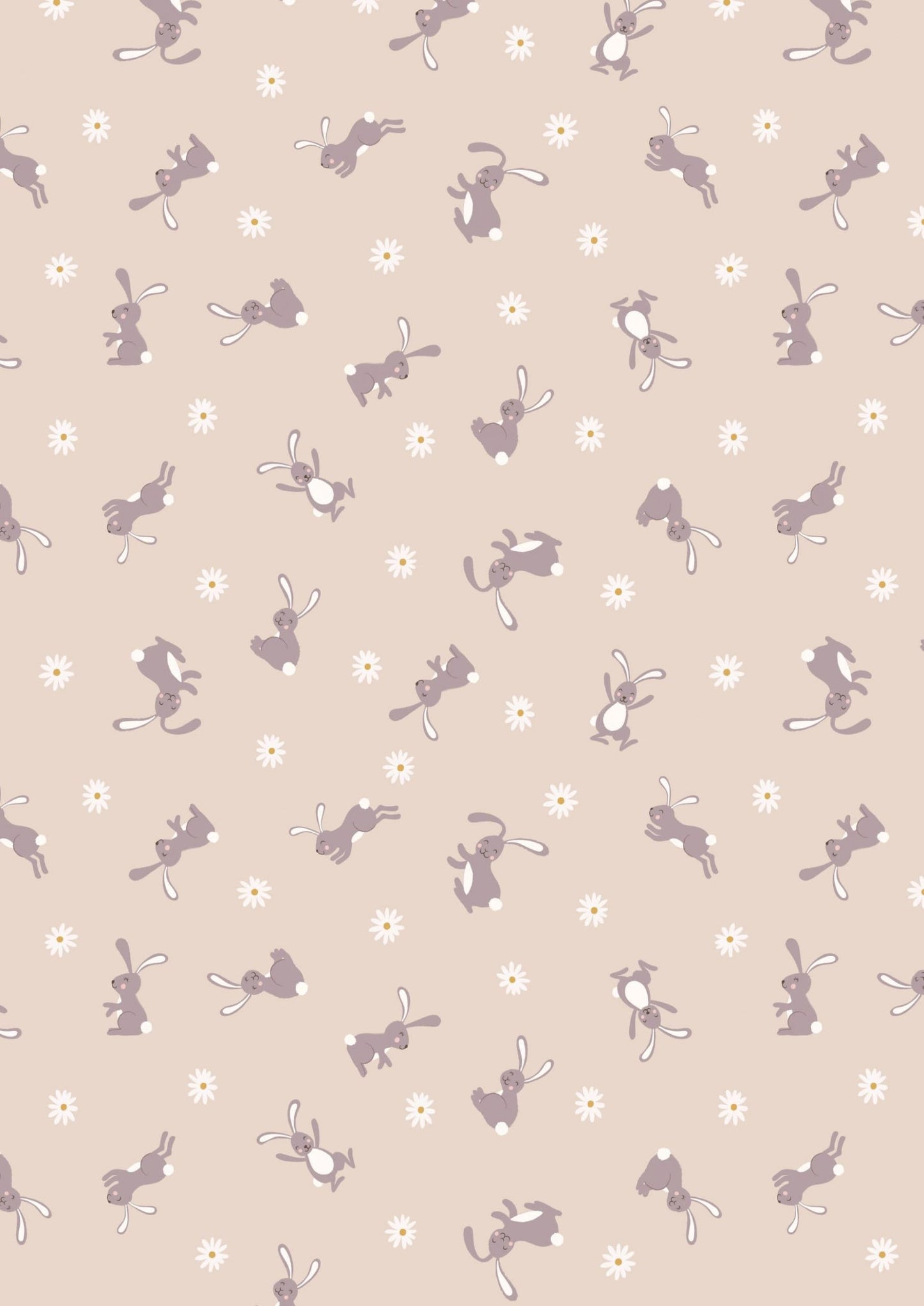 Lewis & Irene Bunny Hop Fabric Collection Bunny on Dark Cream Premium 100% Cotton Quilt Shop Quality Fabrics