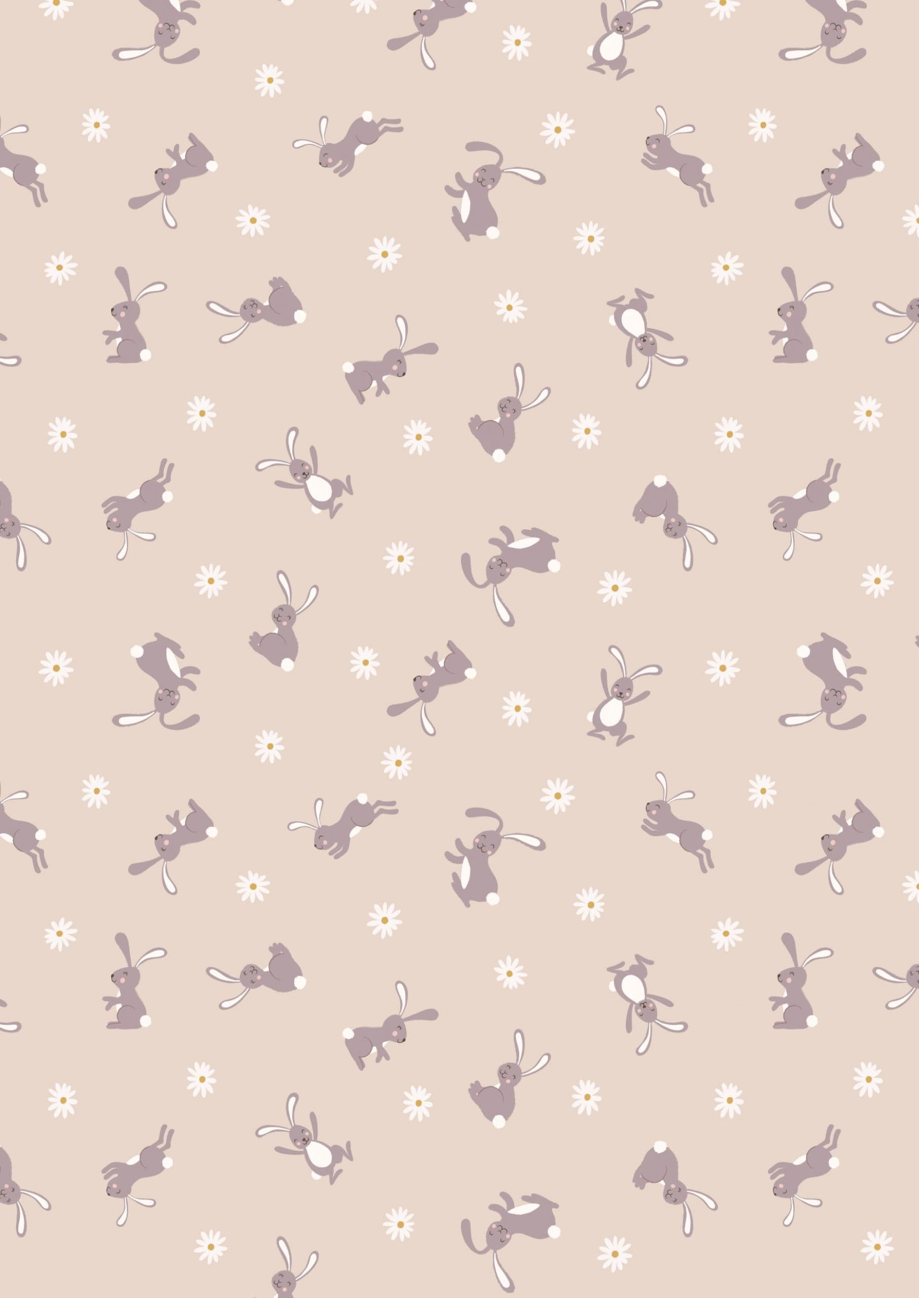 Lewis & Irene Bunny Hop Fabric Collection Bunny on Dark Cream Premium 100% Cotton Quilt Shop Quality Fabrics