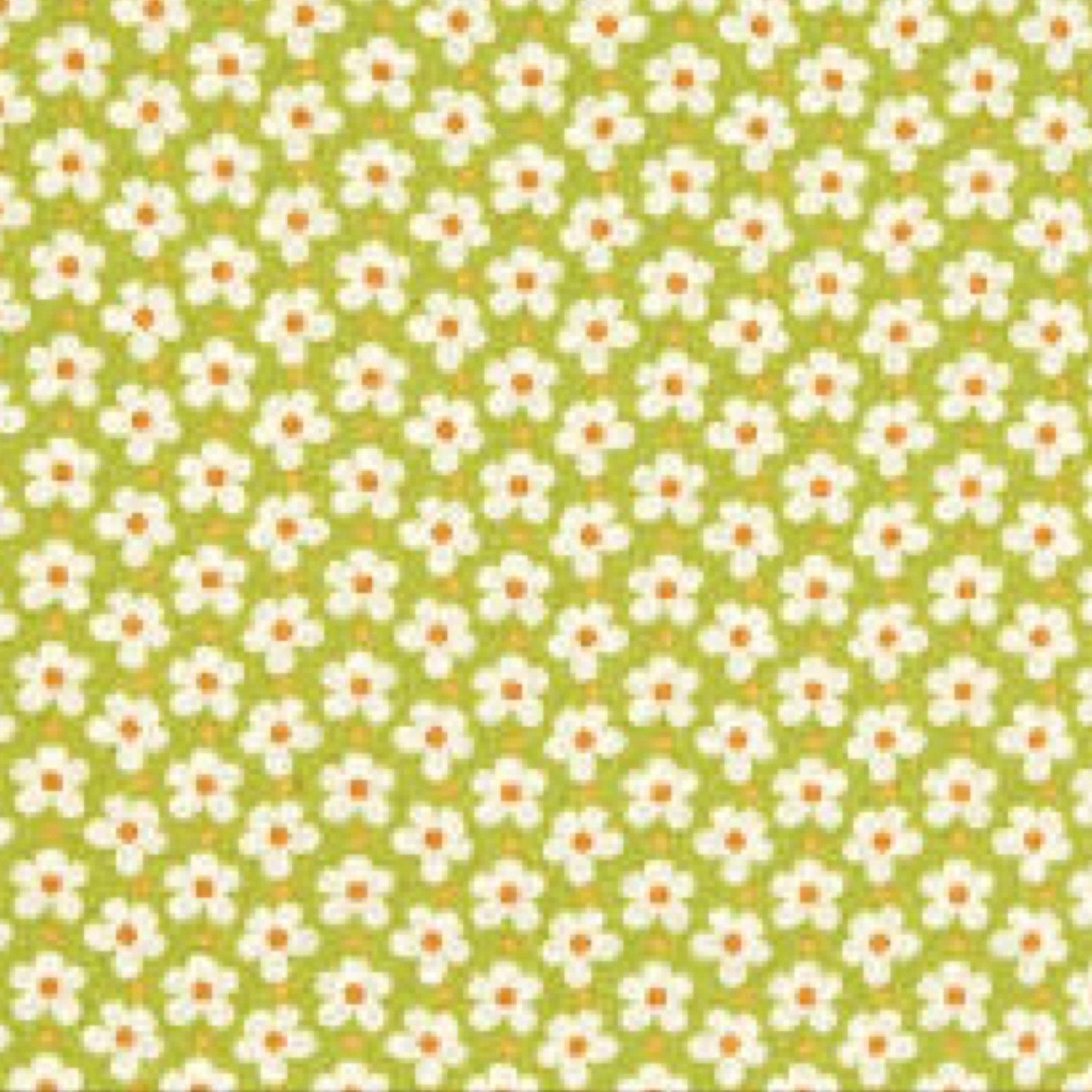 LAST BOLT! Riley Blake Strawberry Jam Fabric Collection Flowers on Green Premium 100% Cotton Quilt Shop Quality Fabrics