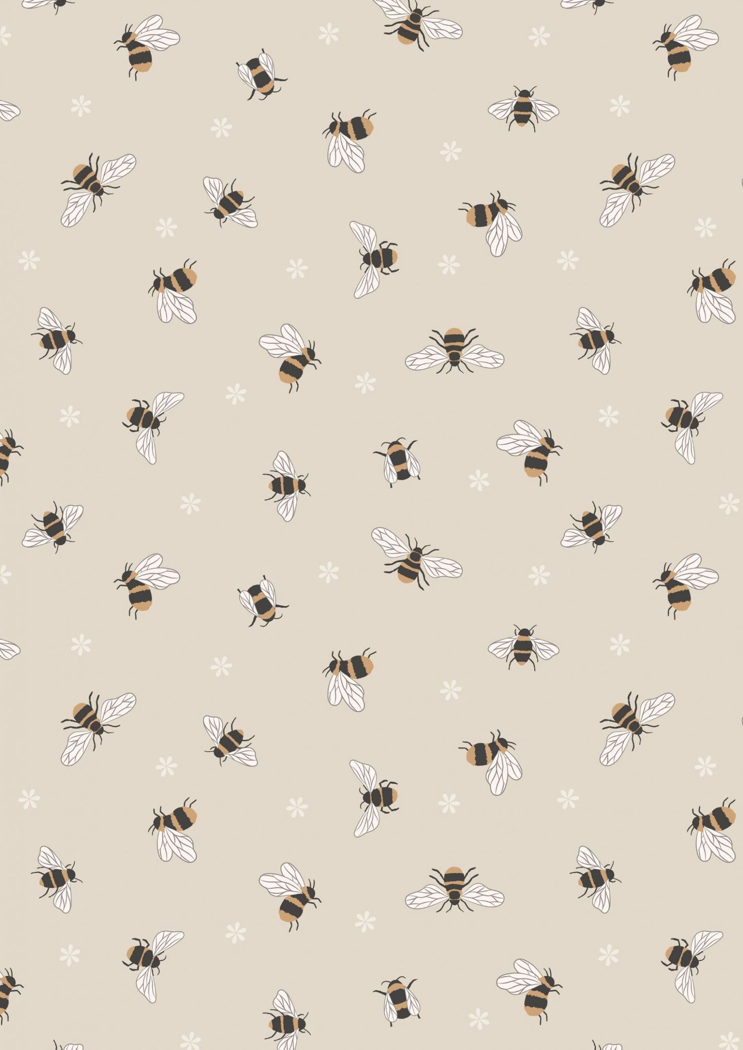 LAST BOLT! Lewis & Irene Queen Bee Fabric Collection Busy Bees on Dark Cream Premium 100% Cotton Quilt Shop Quality Fabrics