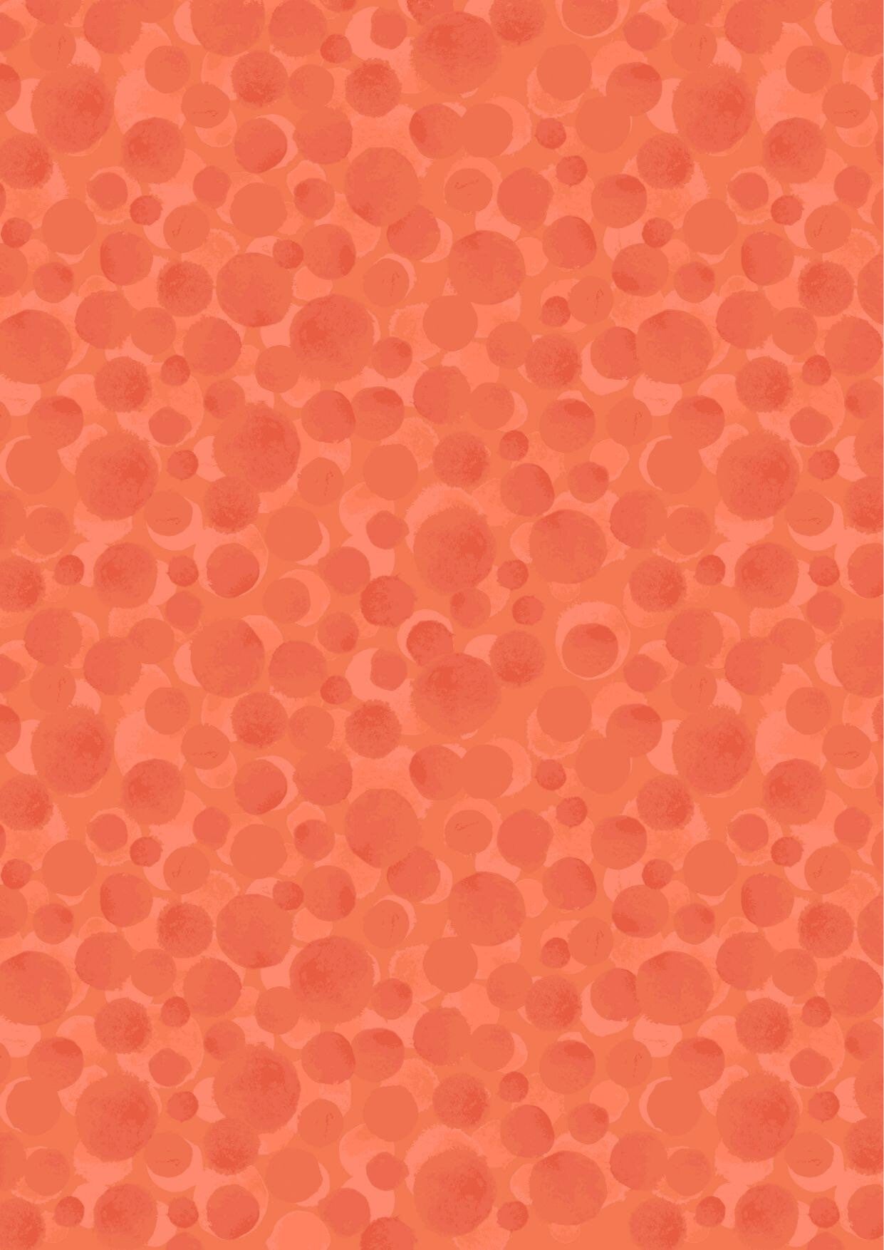 Lewis & Irene Bumbleberries Blenders Fabric Collection Tangerine BB218 Premium 100% Cotton Quilt Shop Quality Fabrics